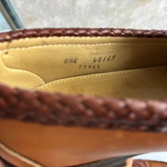 FootJoy Penny Loafer Men\'s 8.5 E Casual Chestnut Leather Handsewns In USA main image 4